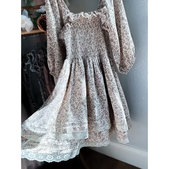 Noralee Golden Hour Wildflowers & Heirloom Meadowlight smocked floral dress 10